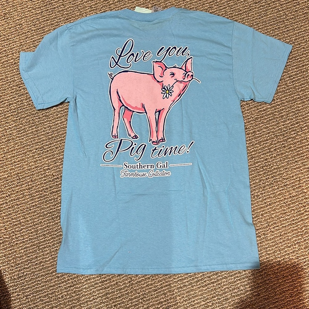 Southern Gal love you pig time tee